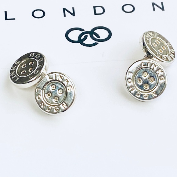 LINKS OF LONDON NWT Sterling Silver Cufflinks NEW 925 England GQ 925 GIFT - Picture 2 of 9